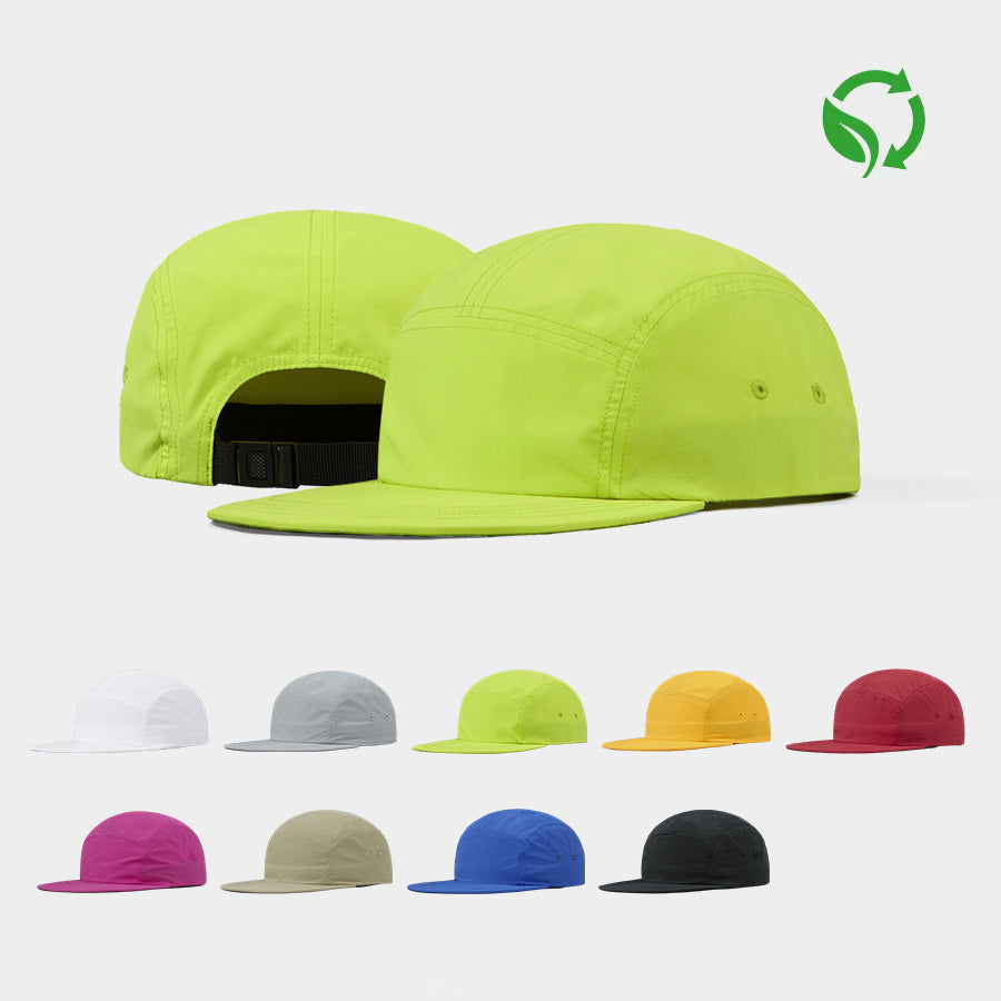 Blank 5 Panel Recycled Nylon Kids Camper Hat Wholesale - 5475     Foremost Hat-Wholesale & Custom Hats