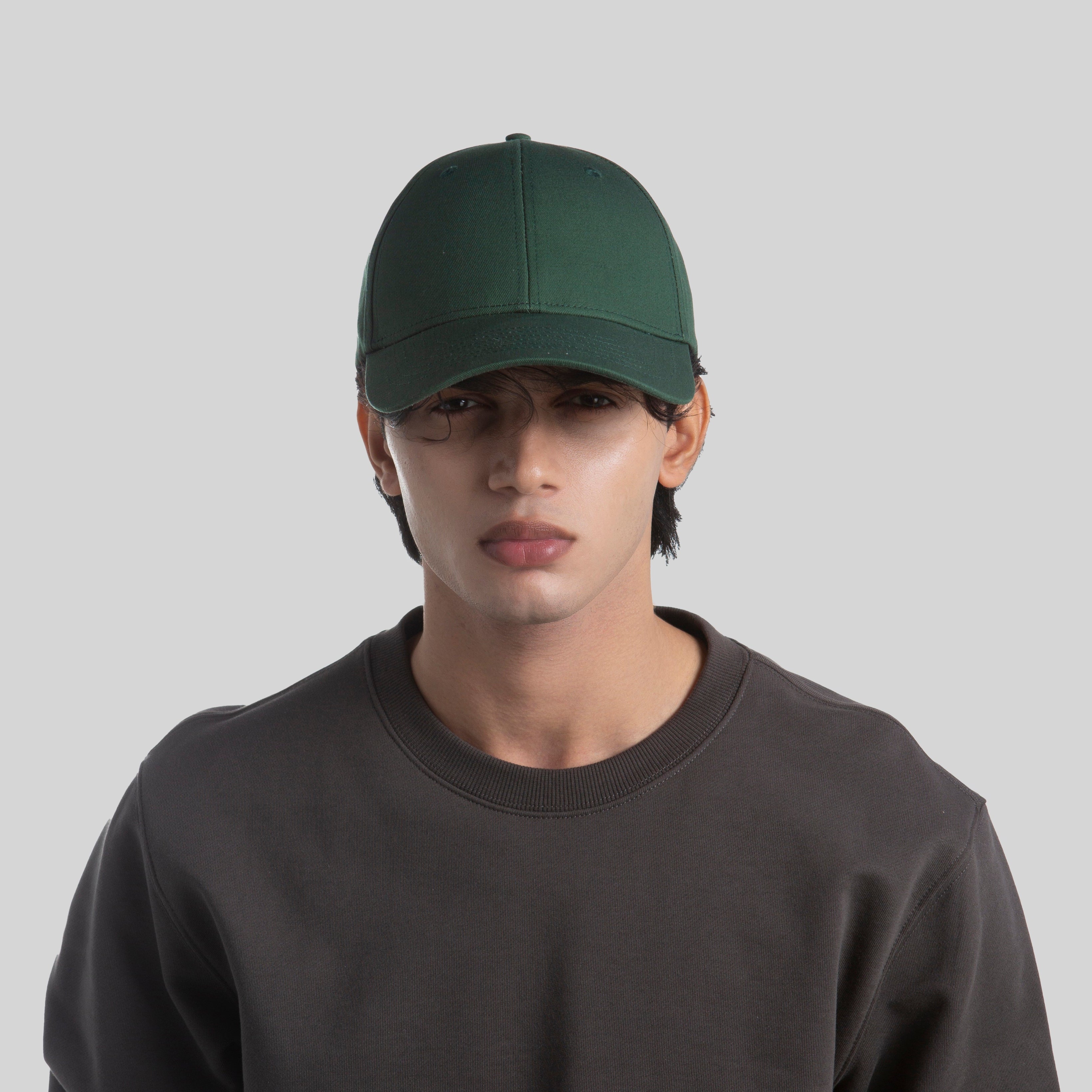 Blank 6 Panel Mid Profile Structured Baseball Cap Wholesale - 6166     Foremost Hat-Wholesale & Custom Hats
