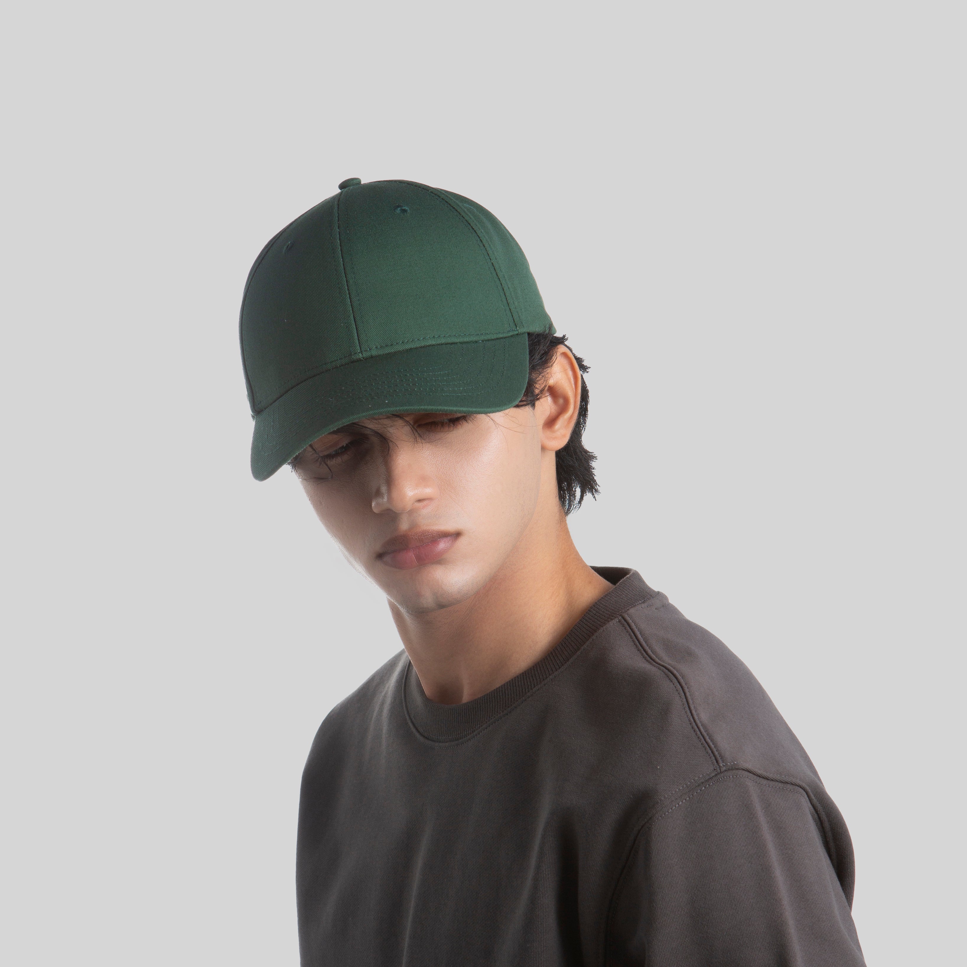 Blank 6 Panel Mid Profile Structured Baseball Cap Wholesale - 6166     Foremost Hat-Wholesale & Custom Hats