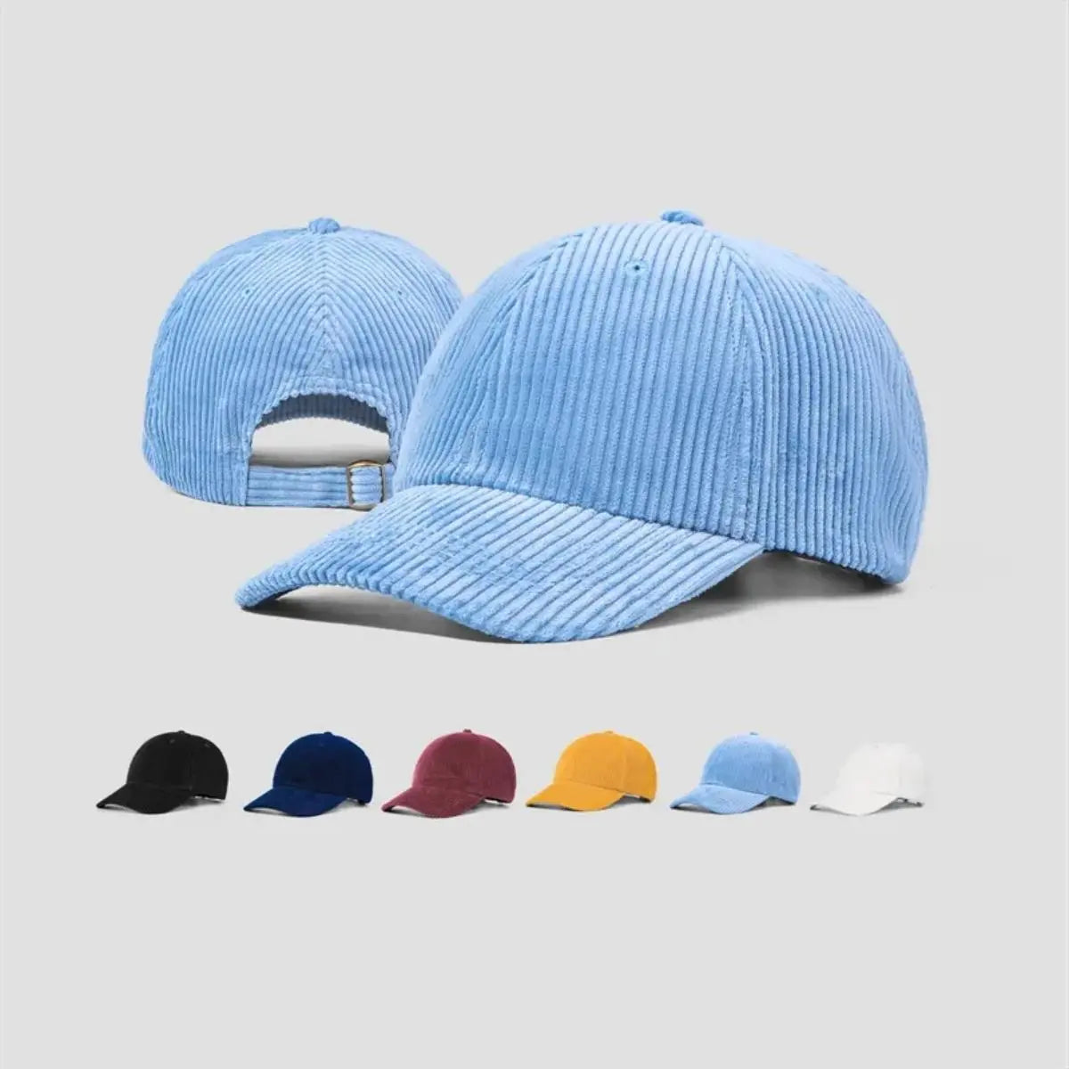 Blank 6 Panel Unstructured Corduroy Dad Hat Wholesale- 6515     Foremost Hat UK -Wholesale & Custom Hats