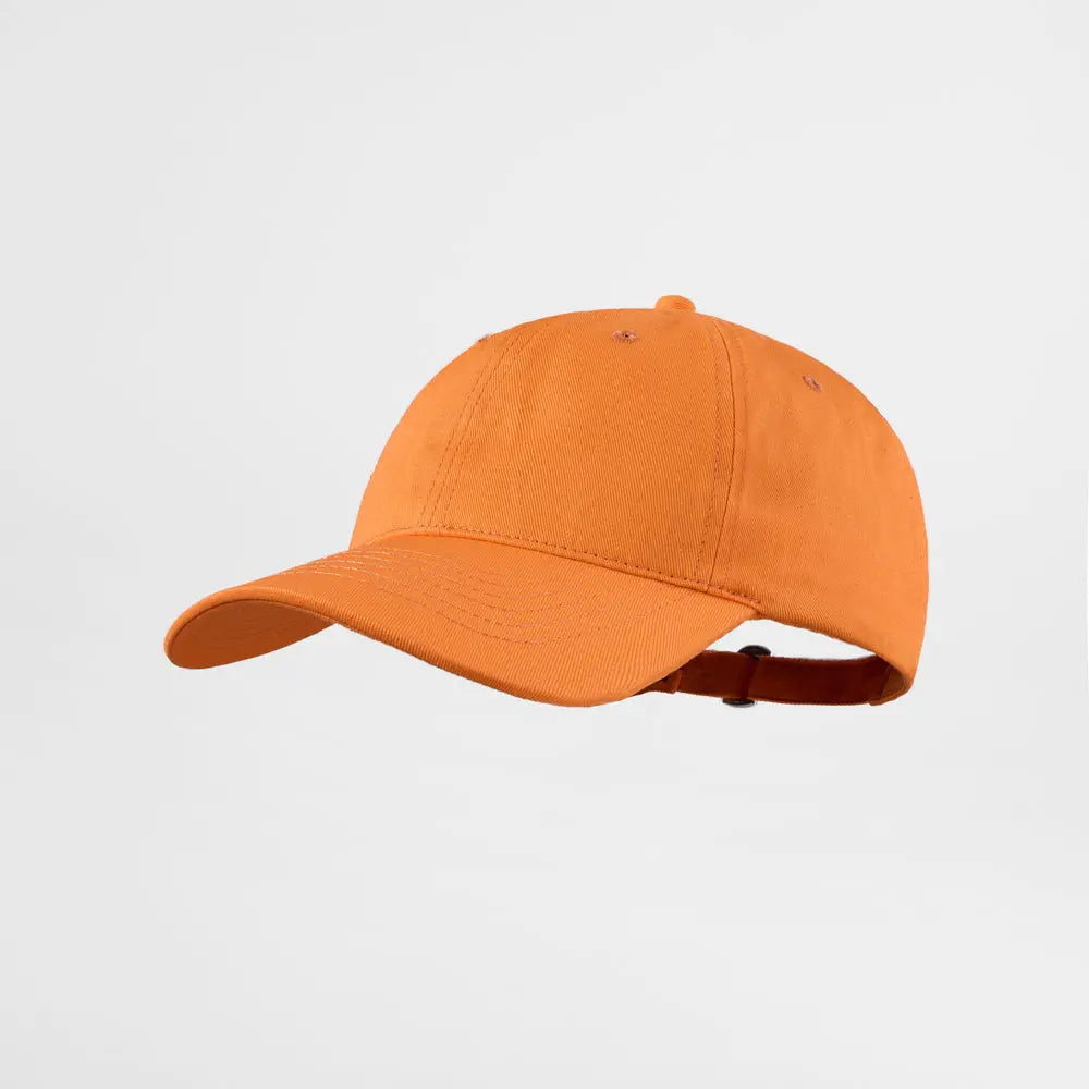 Blank 6 Panel Classic Cotton Dad Hat - 6120 (38 Colors)  L.Orange Foremost Hat