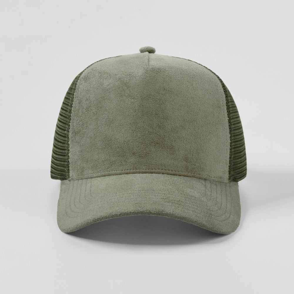 Blank 5 Panel Suede Trucker Hats Wholesale - 6710     Foremost Hat-Wholesale & Custom Hats