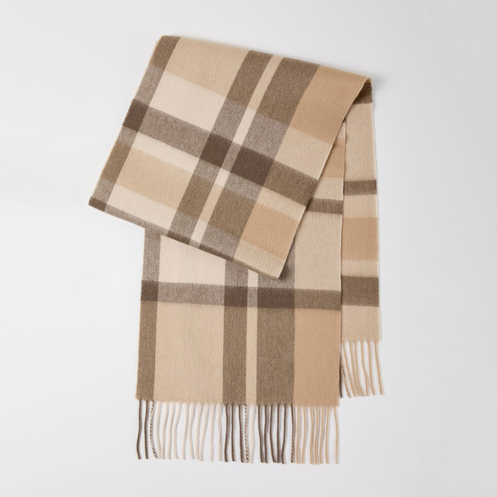 Blank 100% Sheep Wool Plaid Scarf Wholesale     Foremost Hat-Wholesale & Custom Hats