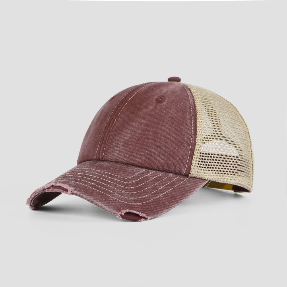 Blank Cotton Sand Vintage Trucker Hats Wholesale - 6532     Foremost Hat-Wholesale & Custom Hats