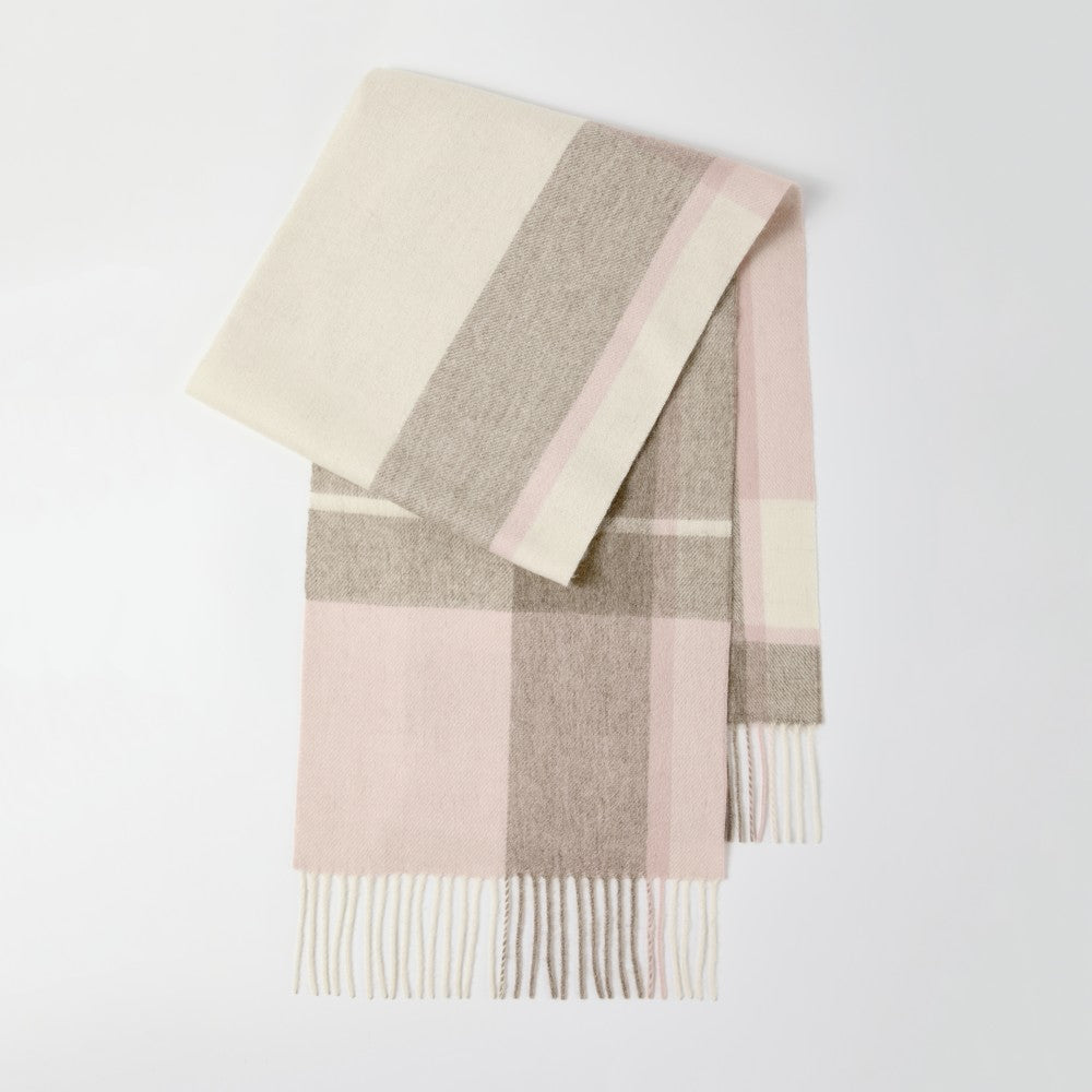 Blank 100% Sheep Wool Plaid Scarf Wholesale     Foremost Hat-Wholesale & Custom Hats