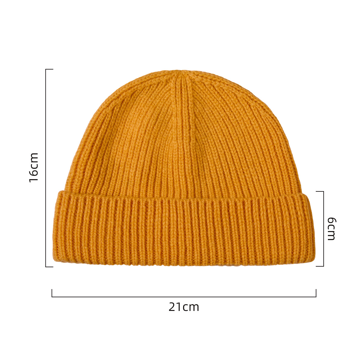 Blank 100% Merino Wool Short Fisherman Beanie Wholesale - 1281