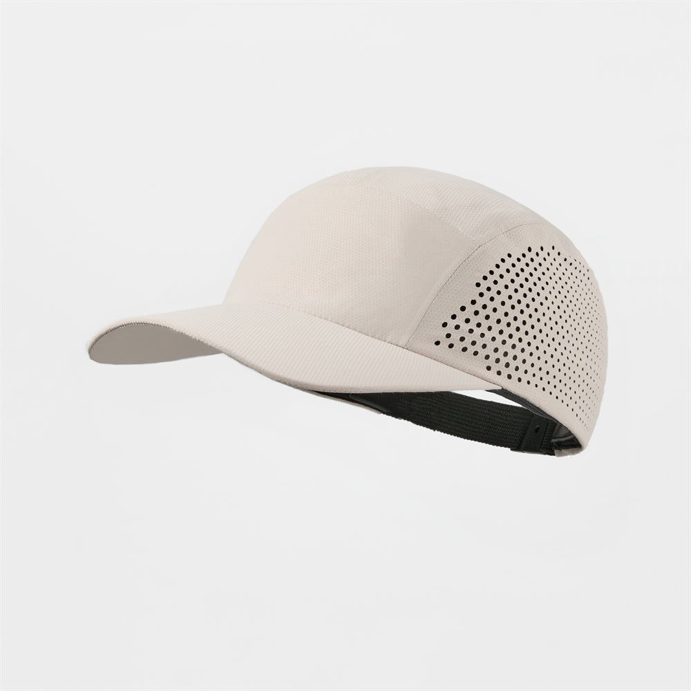Blank Seamless Perforated Water Repellent Lightweight Running Cap - 5027  Beige foremosthat