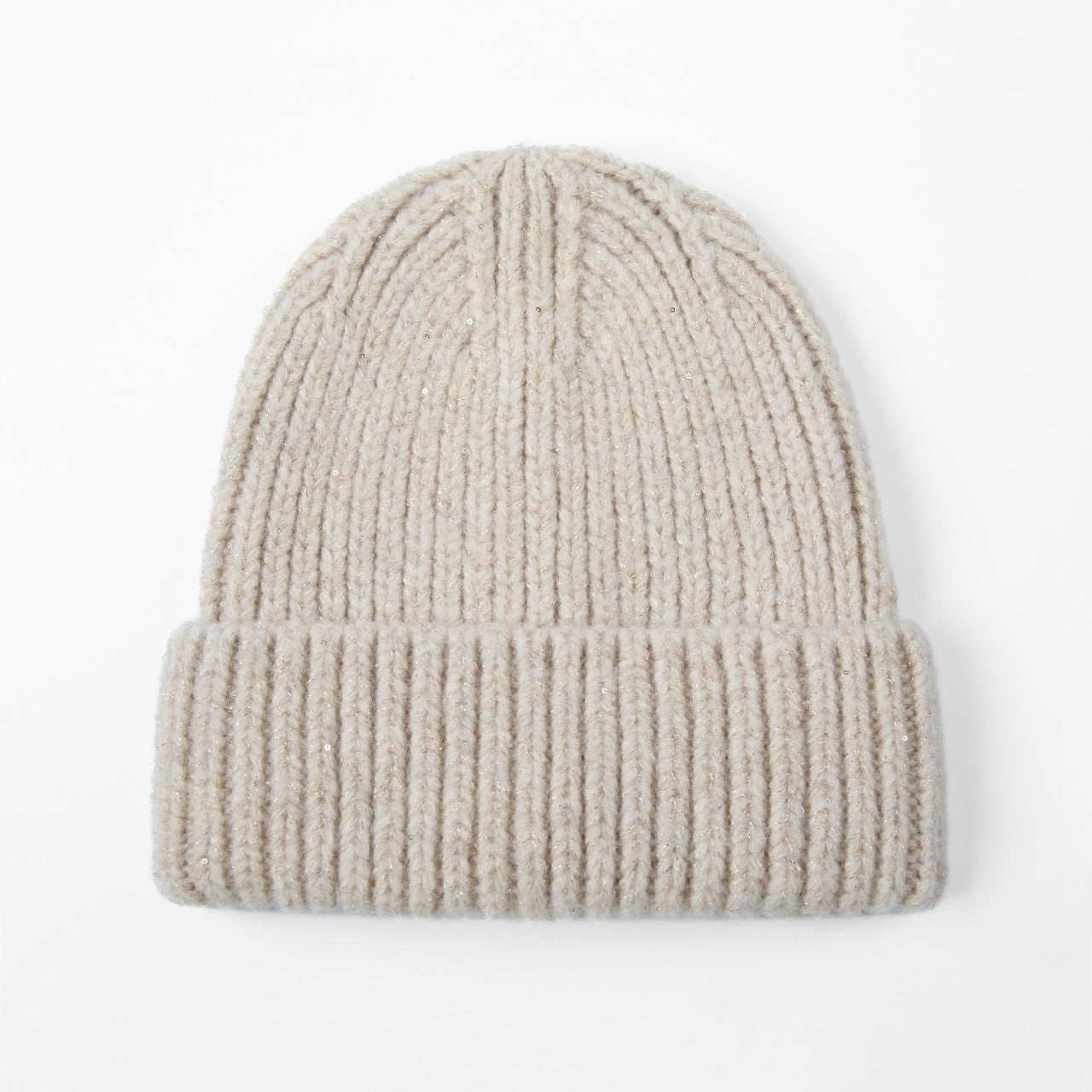 Blank Metallic Sequin Cuff Knit Beanie Wholesale - 1285     Foremost Hat-Wholesale & Custom Hats