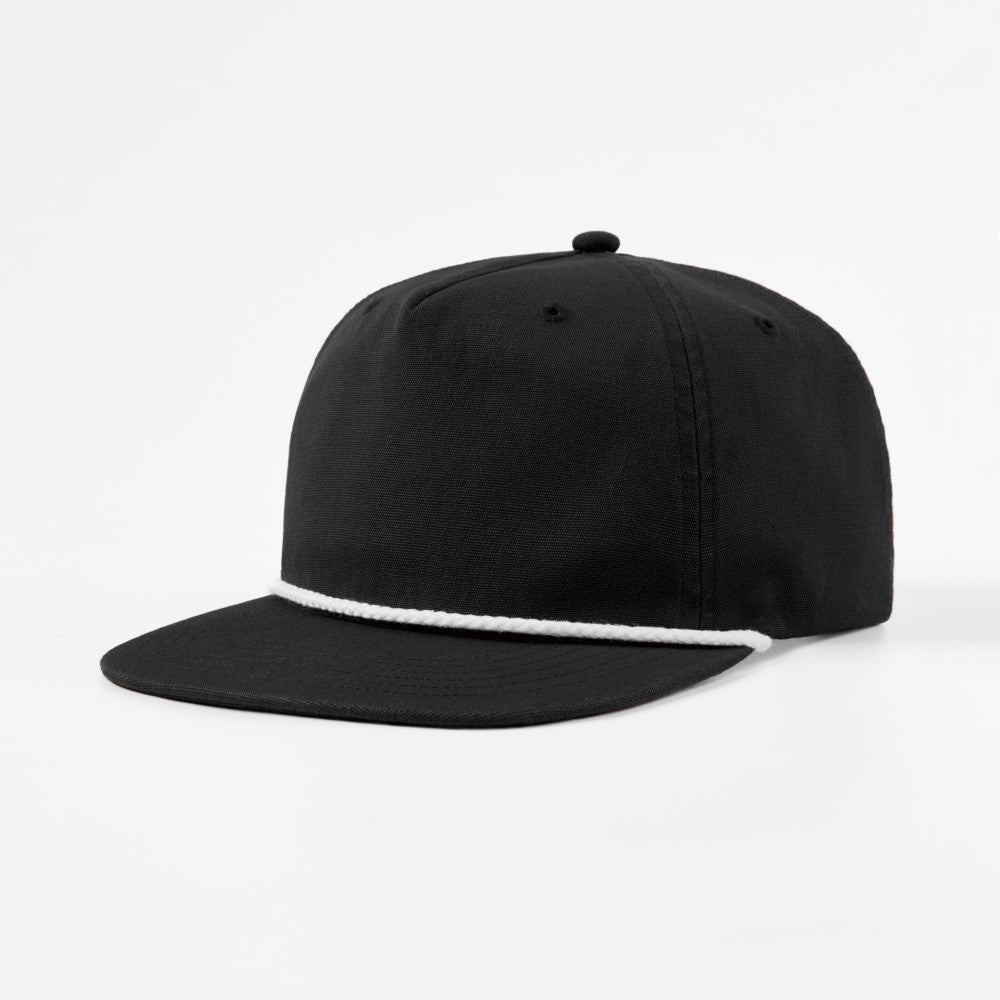 Blank 5 Panel Organic Cotton Rope Snapback Hat Wholesale - 5442     Foremost Hat-Wholesale & Custom Hats