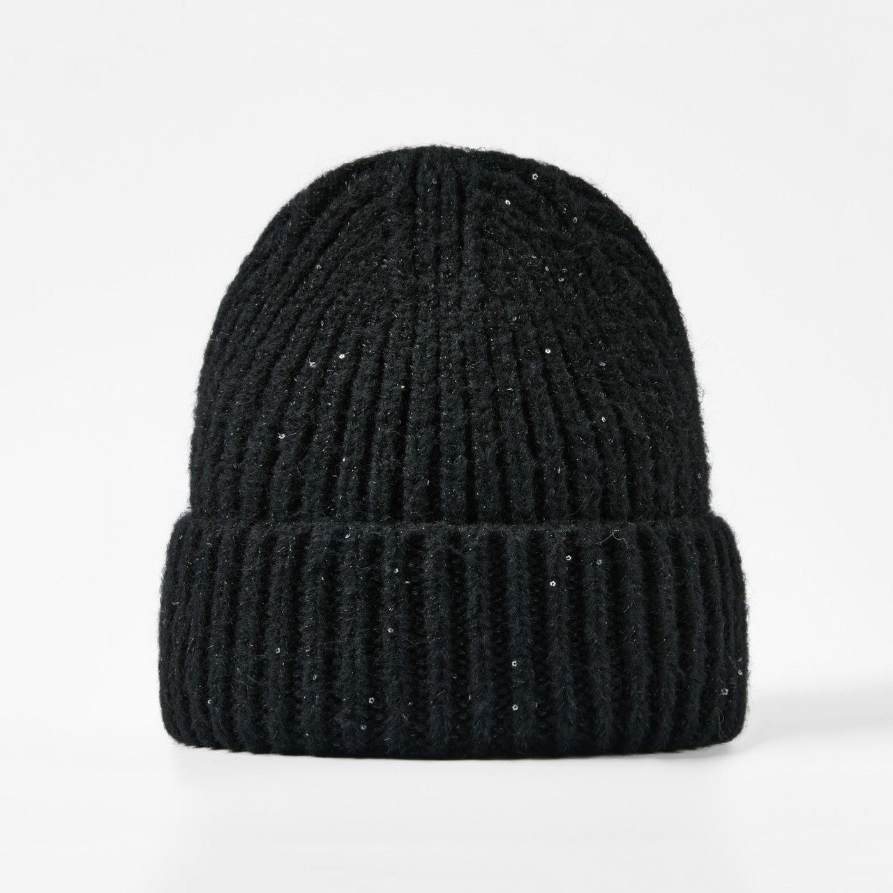 Blank Metallic Sequin Cuff Knit Beanie Wholesale - 1285     Foremost Hat-Wholesale & Custom Hats