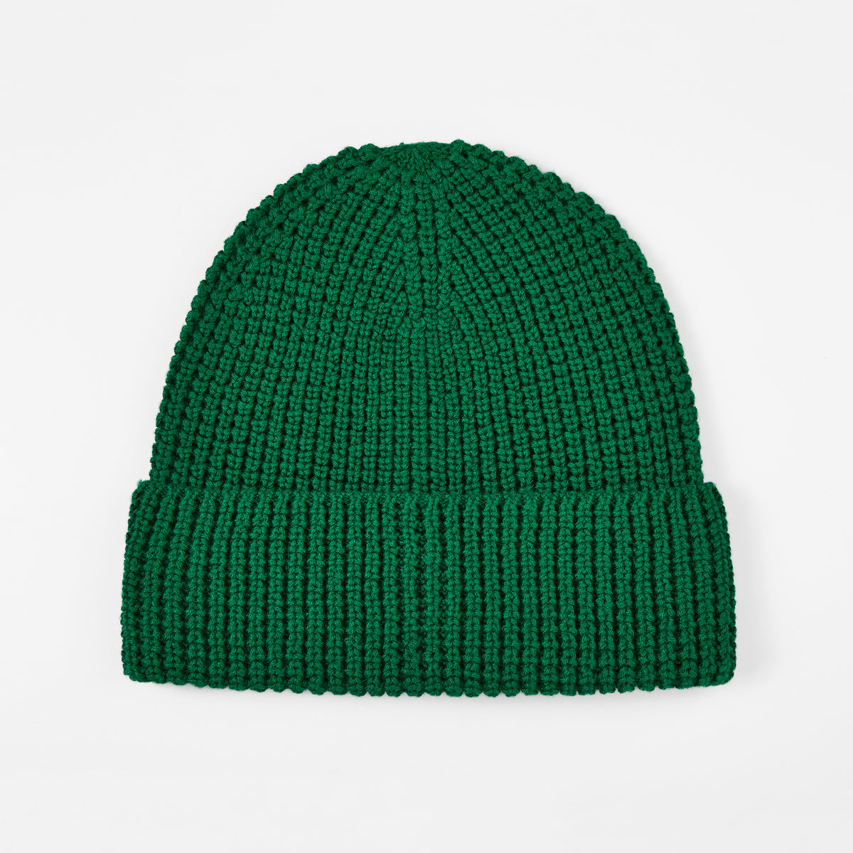 Blank Knit Cuffed Waffle Beanie - 1546     foremosthat
