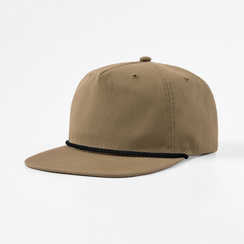 Blank 5 Panel Organic Cotton Rope Snapback Hat Wholesale - 5442     Foremost Hat-Wholesale & Custom Hats