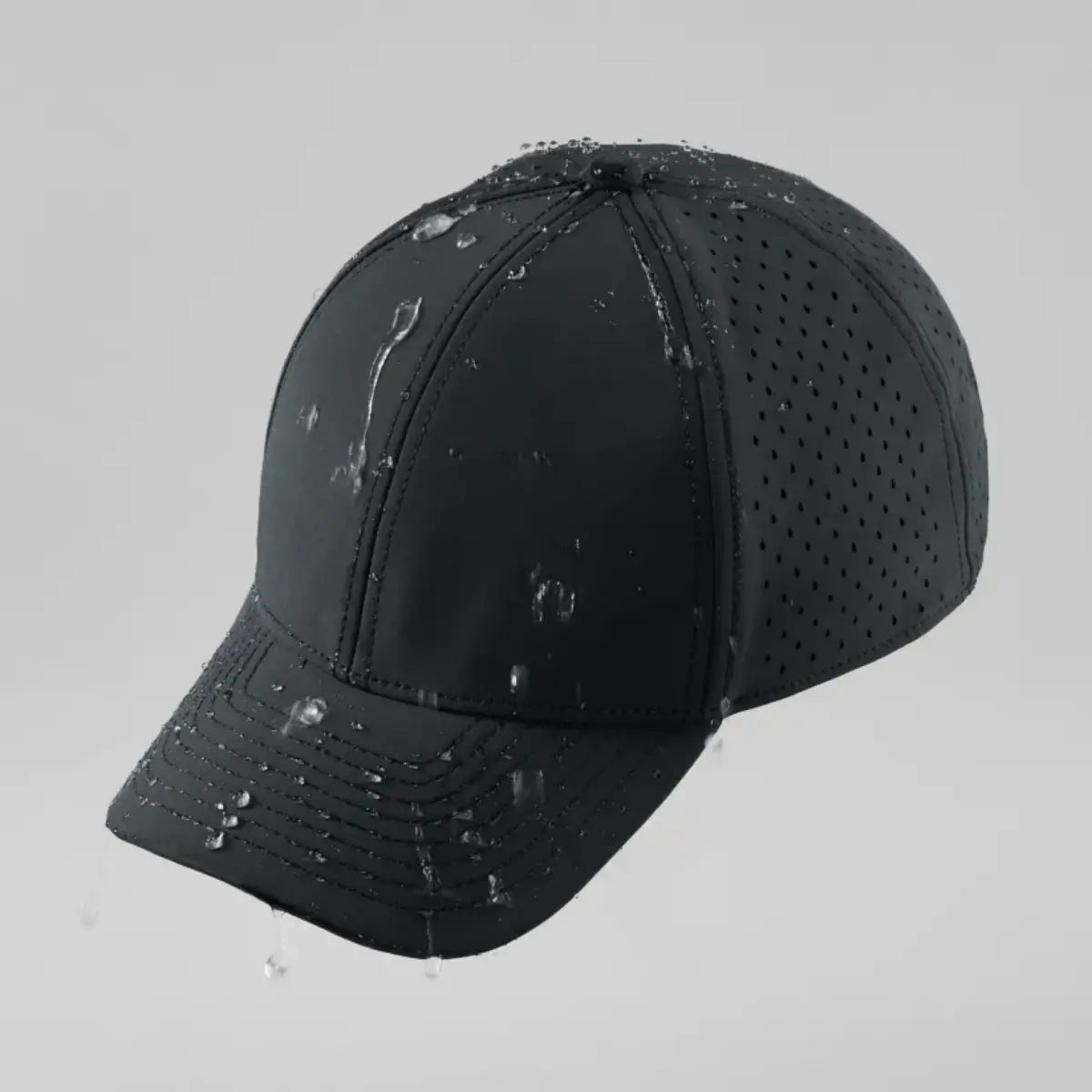 Blank 6 Panel Water Repellent Perforated Snapback Hats - 6266     Foremost Hat-Wholesale & Custom Hats