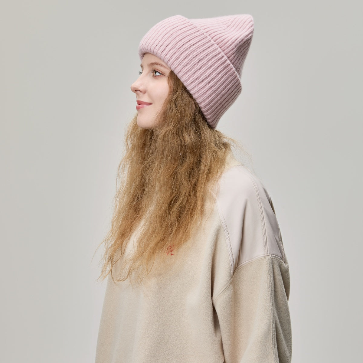 Blank High-Cuffed 100% Merino Wool Beanie - 1338     foremosthat