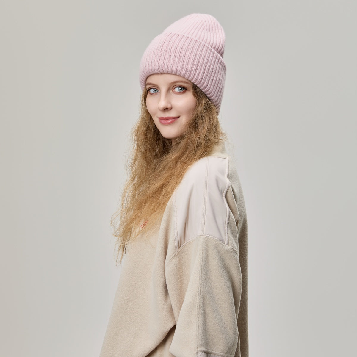 Blank High-Cuffed 100% Merino Wool Beanie - 1338     foremosthat