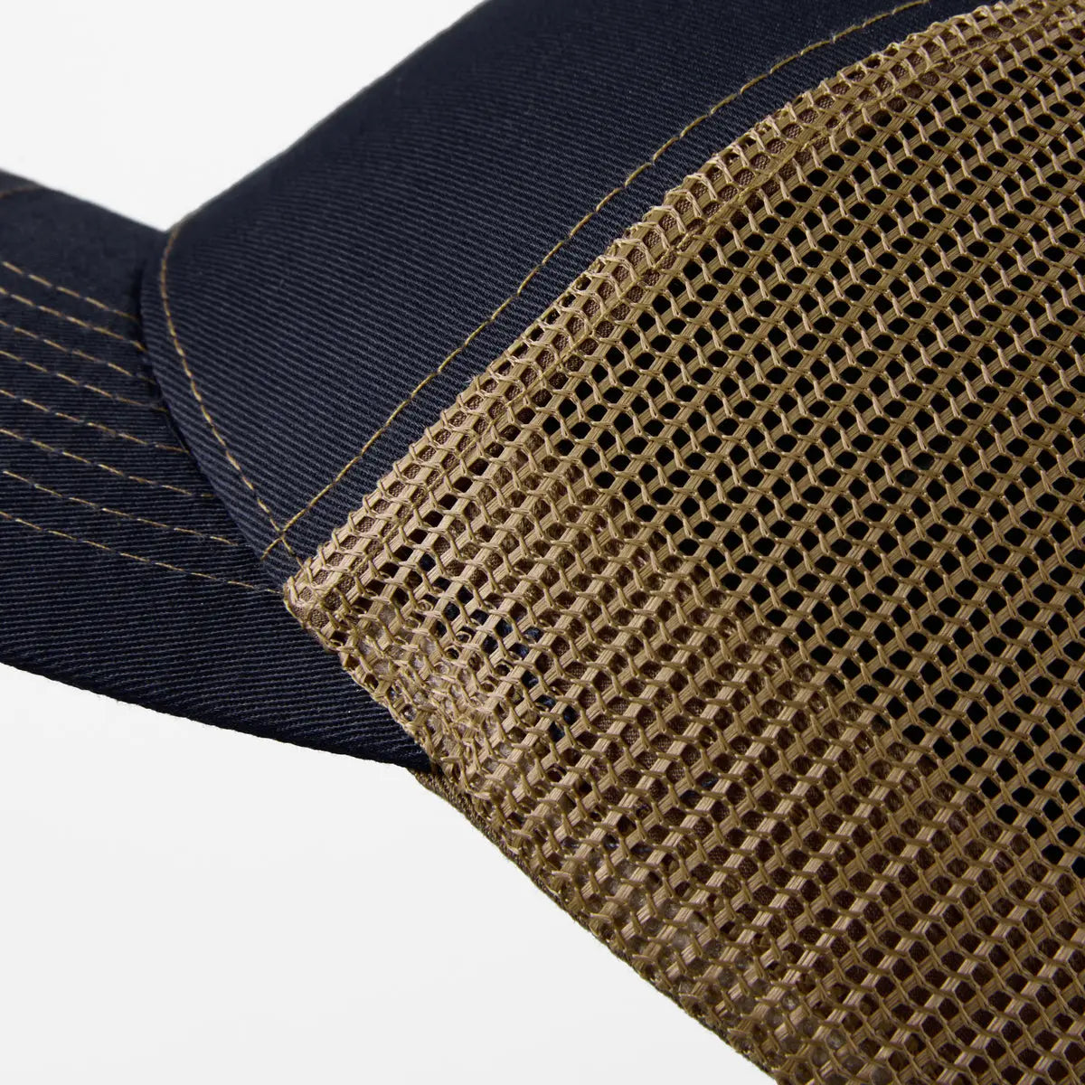 Blank 6 Panel Structured Mesh Trucker Hat - 7018   Foremost Hat