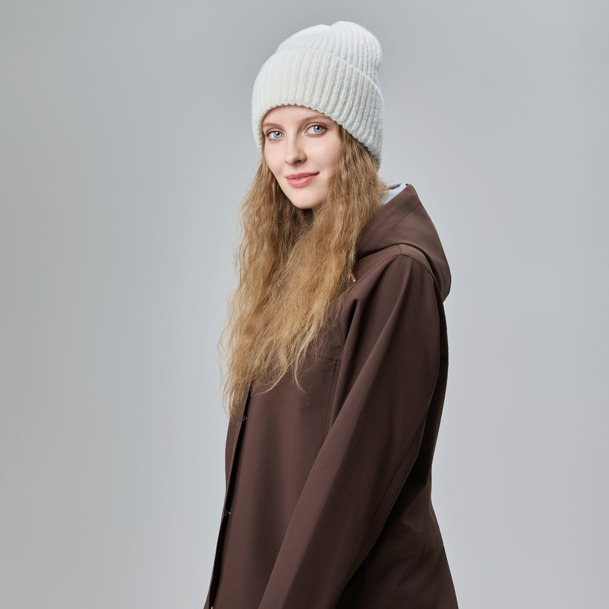 Blank High-Cuffed 100% Merino Wool Beanie - 1338     foremosthat