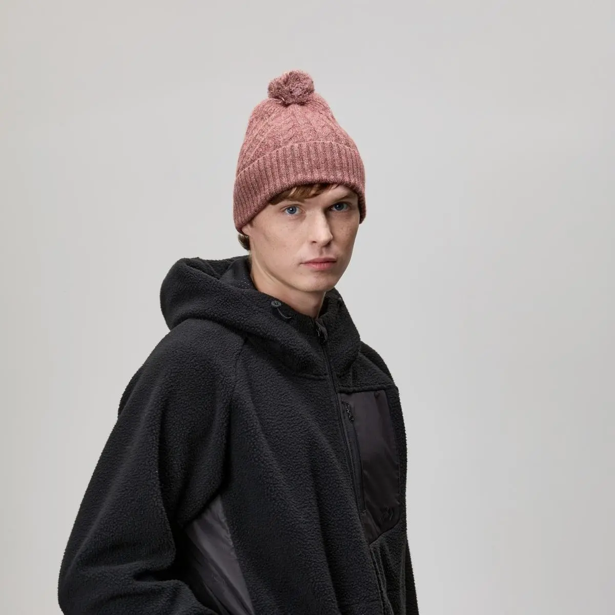 Blank Recycled Polyester Knitted Bobble Hat Wholesale - 1335     Foremost Hat-Wholesale & Custom Hats