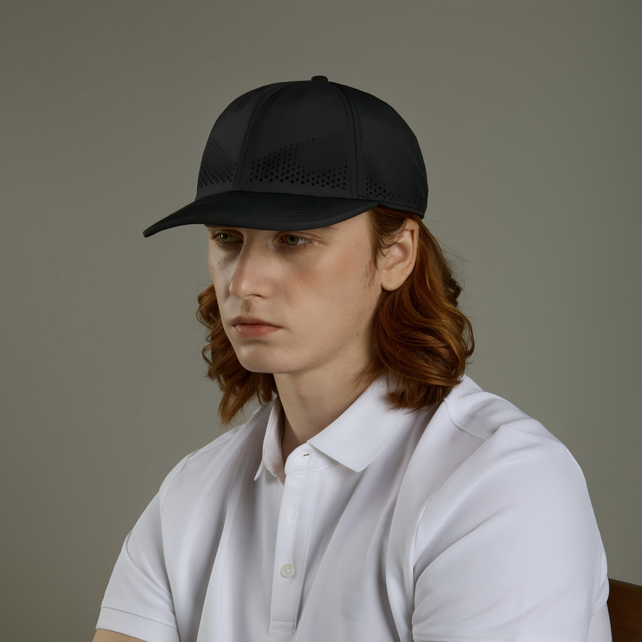Blank Recycled 6 Panel Performance Perforated Dad Hat Wholesale - 6445     Foremost Hat-Wholesale & Custom Hats