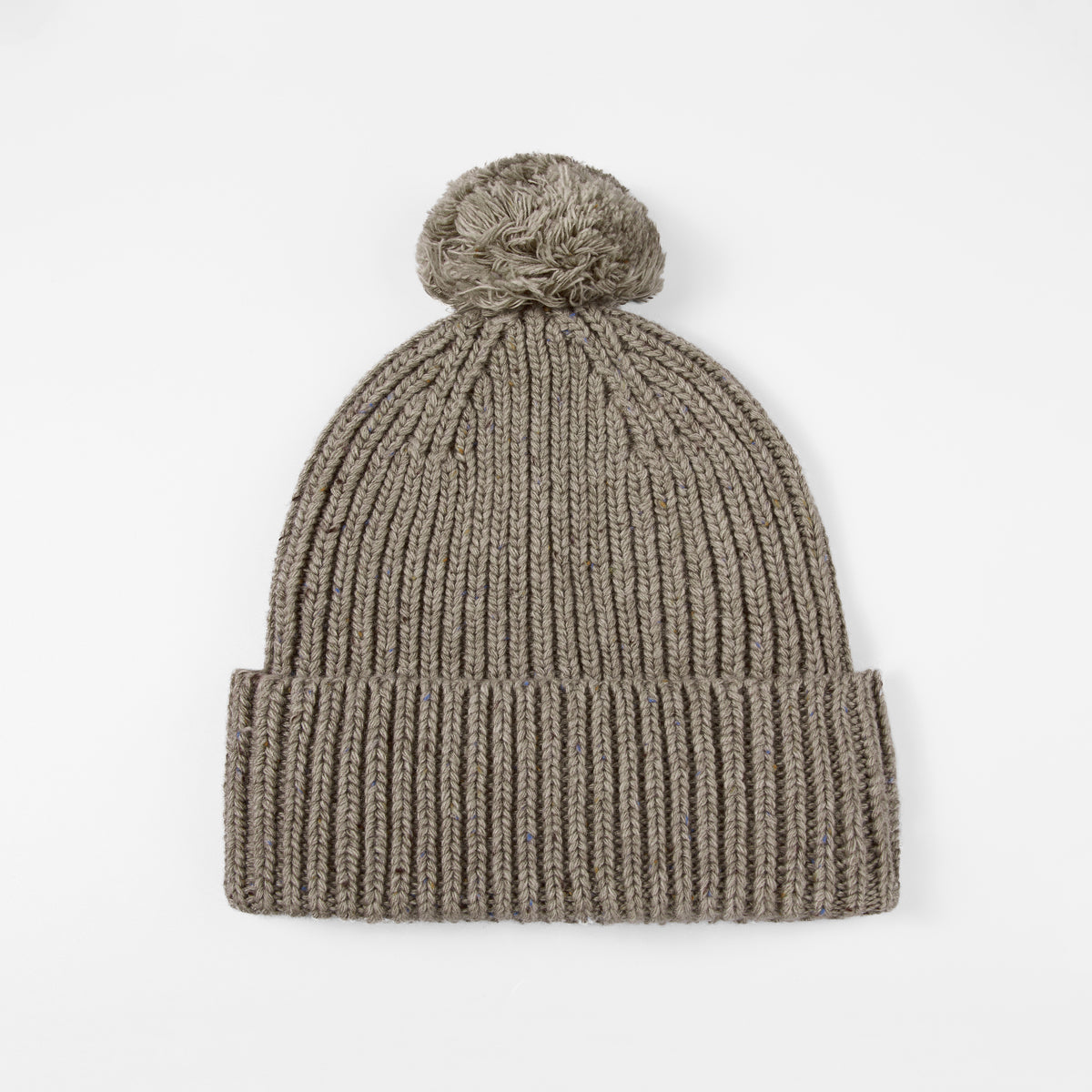 Blank Wool Flecked Pom Pom Beanie Wholesale - 1192     foremosthat