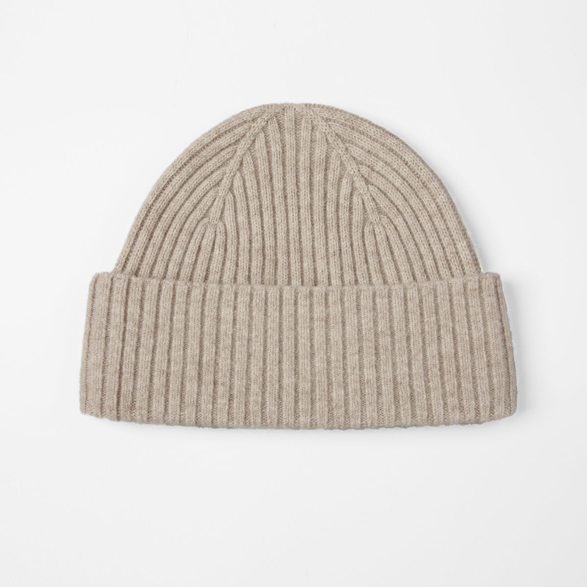 Blank Seamless 100% Merino Wool Beanie - 1224    Oatmeal foremosthat