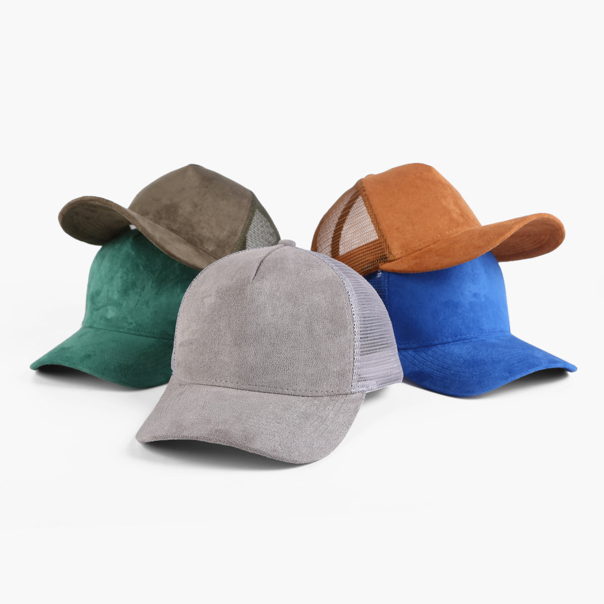 Blank 5 Panel Suede Trucker Hats Wholesale - 6710     Foremost Hat-Wholesale & Custom Hats
