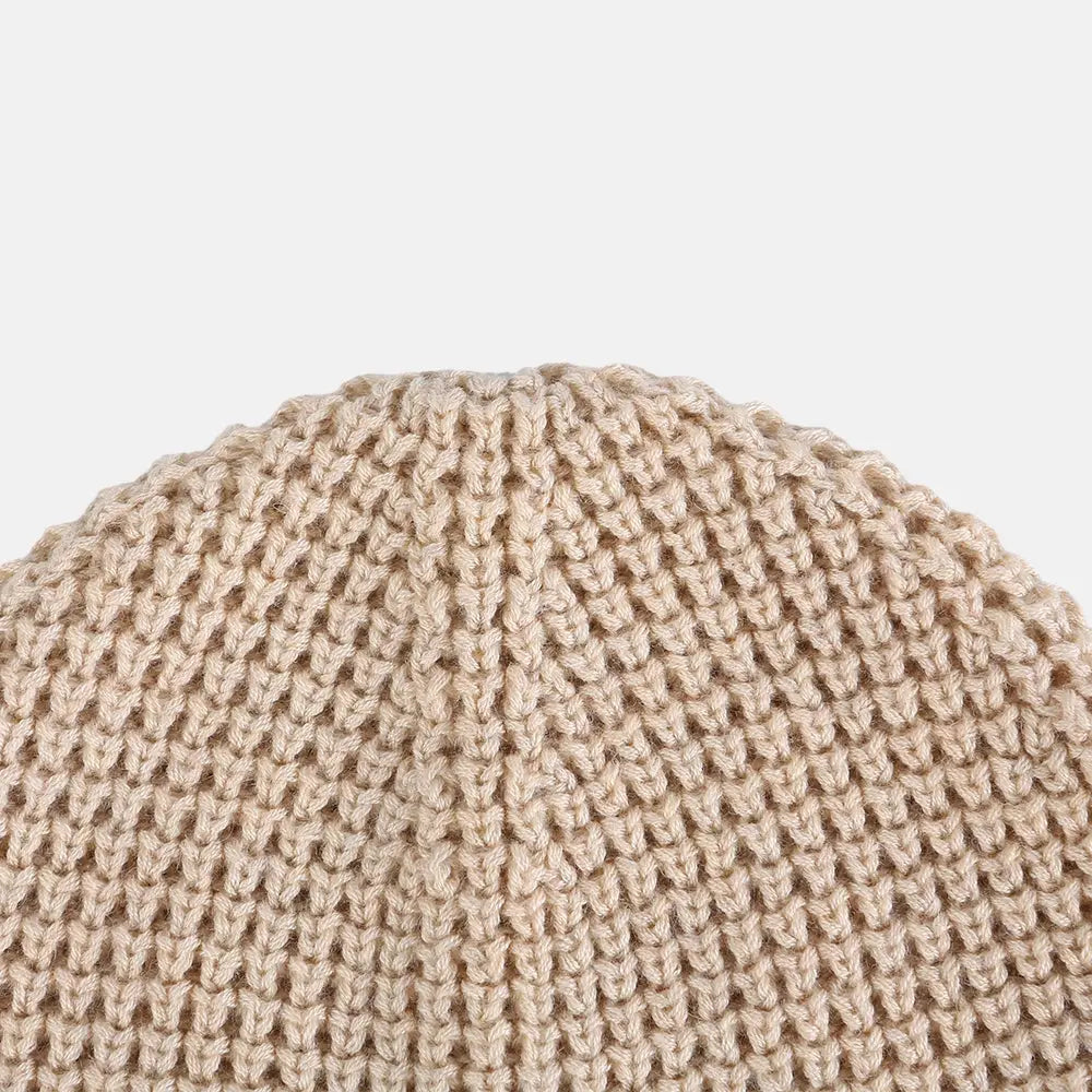 Blank Knit Cuffed Waffle Beanie - 1546   Foremost Hat