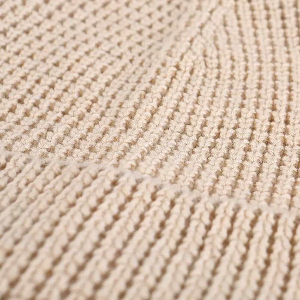 Blank Knit Cuffed Waffle Beanie - 1546   Foremost Hat