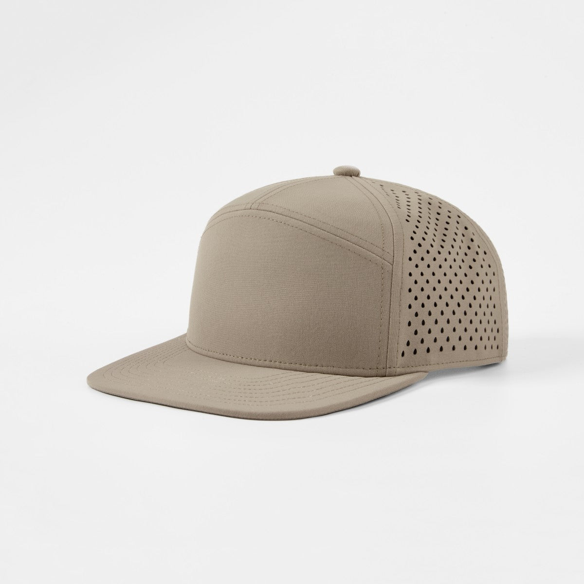 Blank Recycled 7 Panel Flat Bill Perforated Snapback Cap Wholesale - 6472     Foremost Hat-Wholesale & Custom Hats