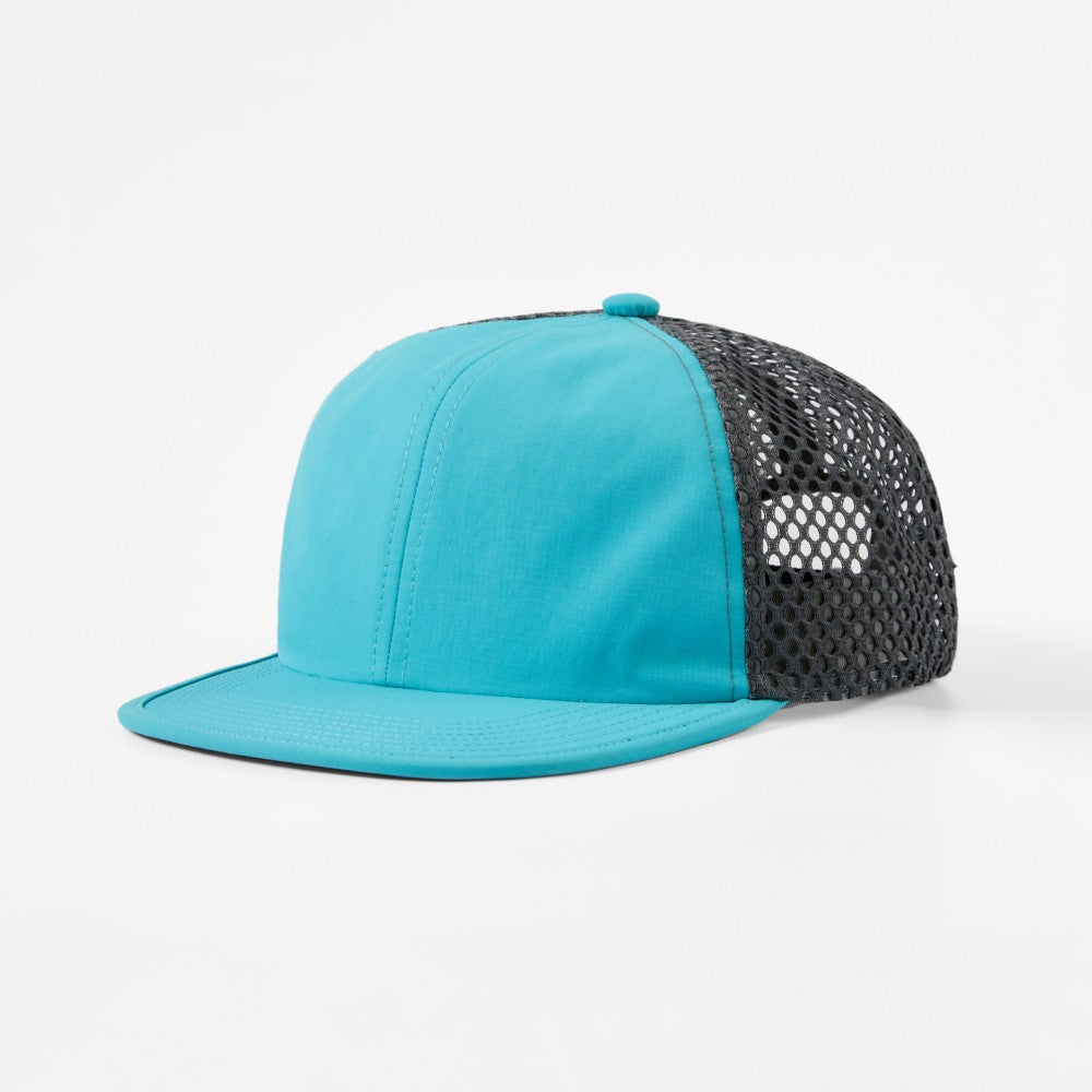 Blank 6 Panel Nylon Mesh Recycled Snapback Trucker Hat Wholesale - 6482     Foremost Hat-Wholesale & Custom Hats