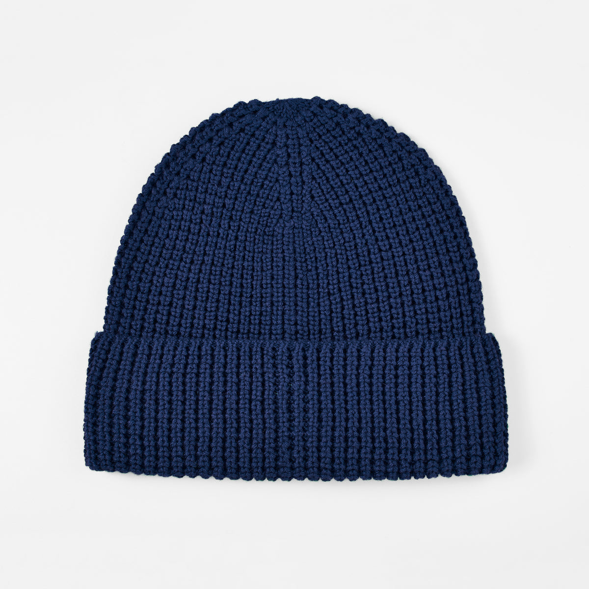 Blank Knit Cuffed Waffle Beanie - 1546     foremosthat