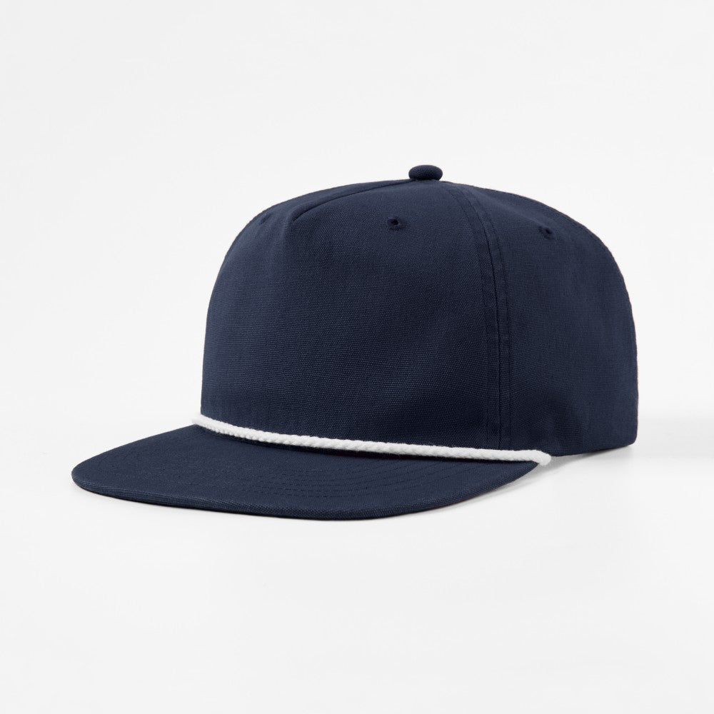 Blank 5 Panel Organic Cotton Rope Snapback Hat Wholesale - 5442     Foremost Hat-Wholesale & Custom Hats