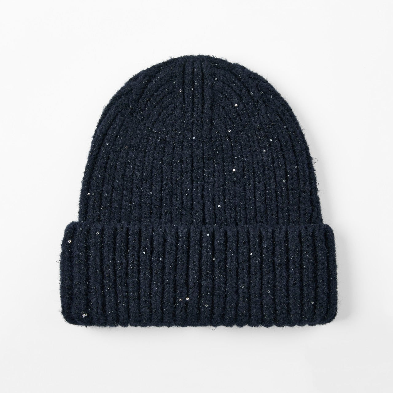 Blank Metallic Sequin Cuff Knit Beanie Wholesale - 1285     Foremost Hat-Wholesale & Custom Hats