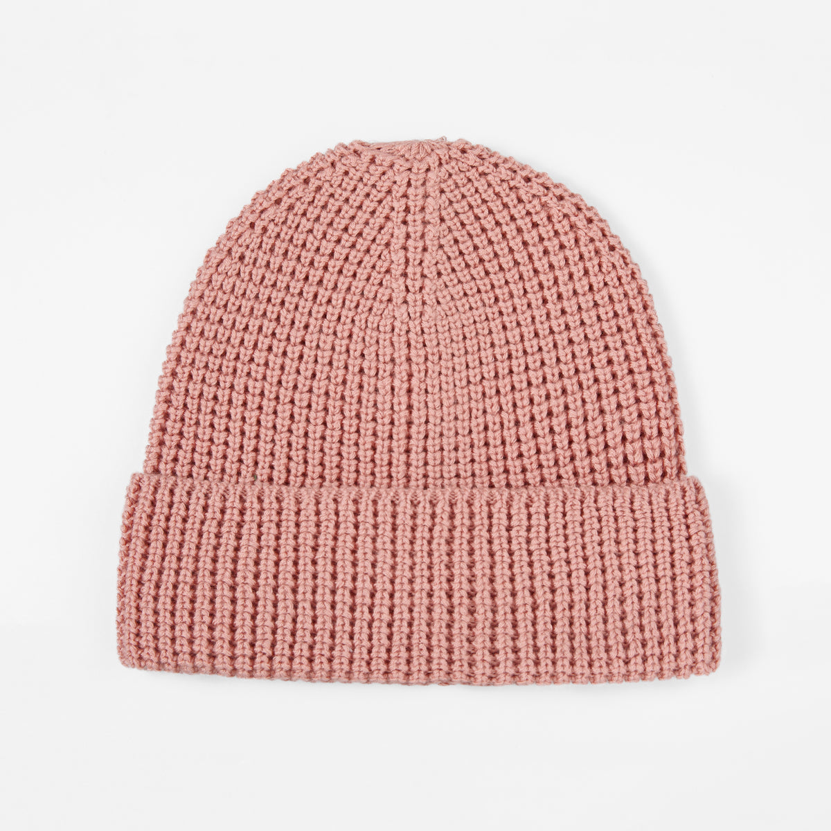 Blank Knit Cuffed Waffle Beanie - 1546     foremosthat