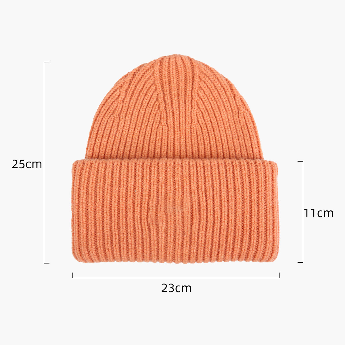 Blank High-Cuffed 100% Merino Wool Beanie - 1338     foremosthat
