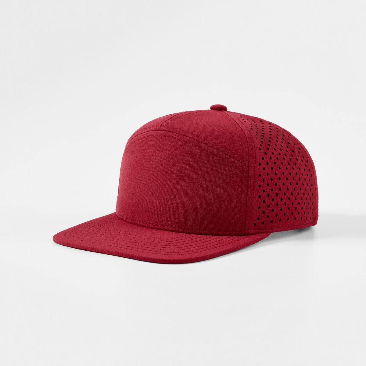 Blank Recycled 7 Panel Flat Bill Perforated Snapback Cap Wholesale - 6472     Foremost Hat-Wholesale & Custom Hats
