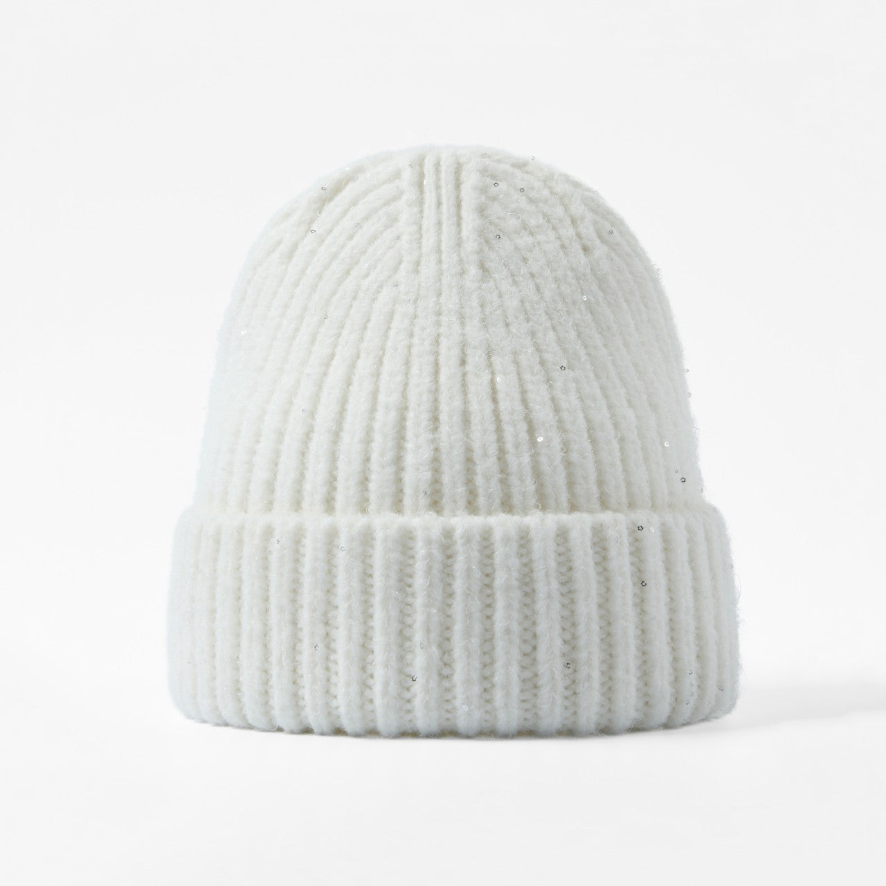 Blank Metallic Sequin Cuff Knit Beanie Wholesale - 1285     Foremost Hat-Wholesale & Custom Hats
