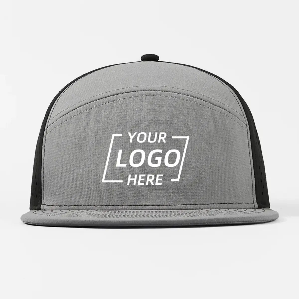 Blank 6 Panel Water Repellent Perforated Snapback Hat - 6023     Foremost Hat-Wholesale & Custom Hats