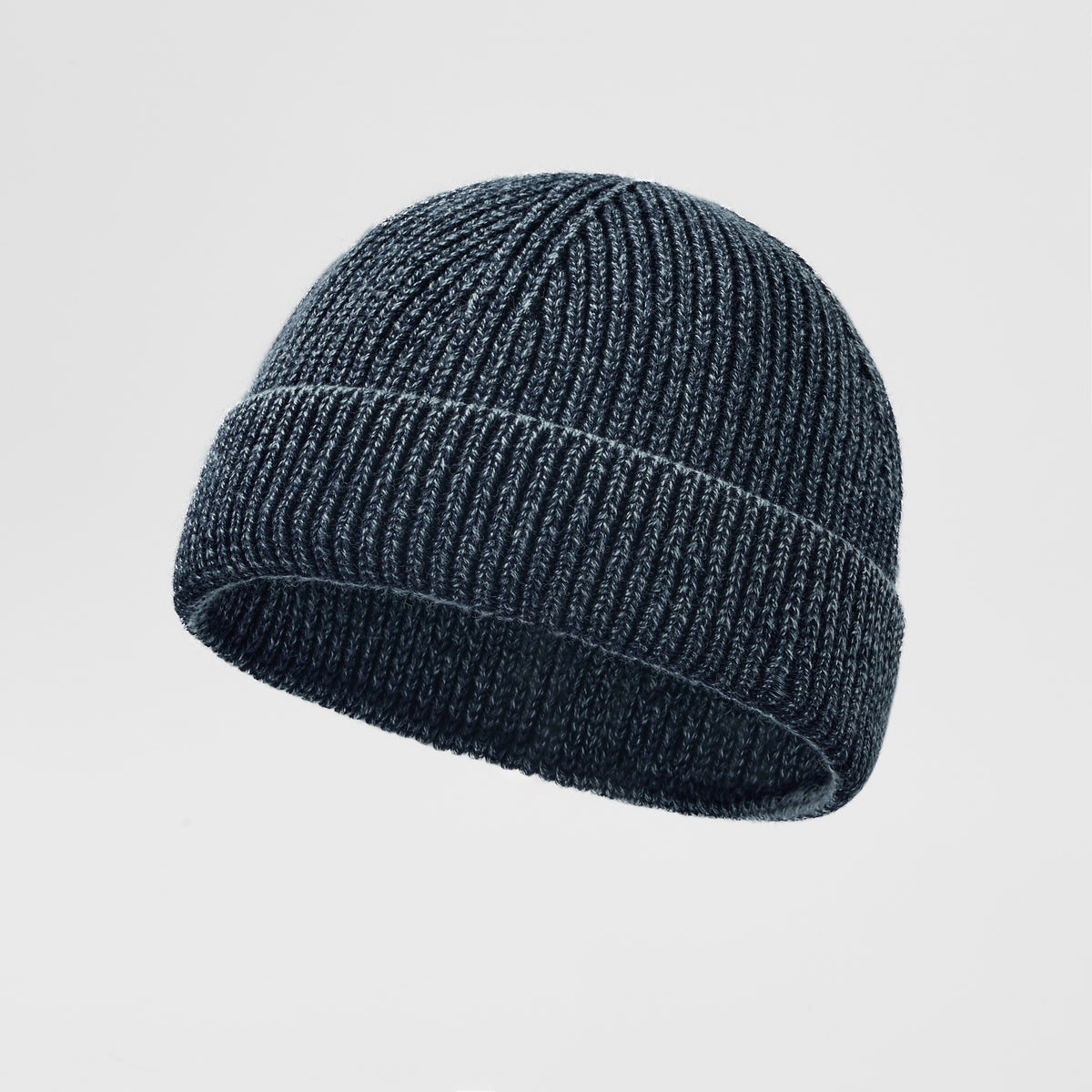 Blank Vintage Organic Cotton Short Fisherman Beanie Wholesale - 1359    Navy foremosthat