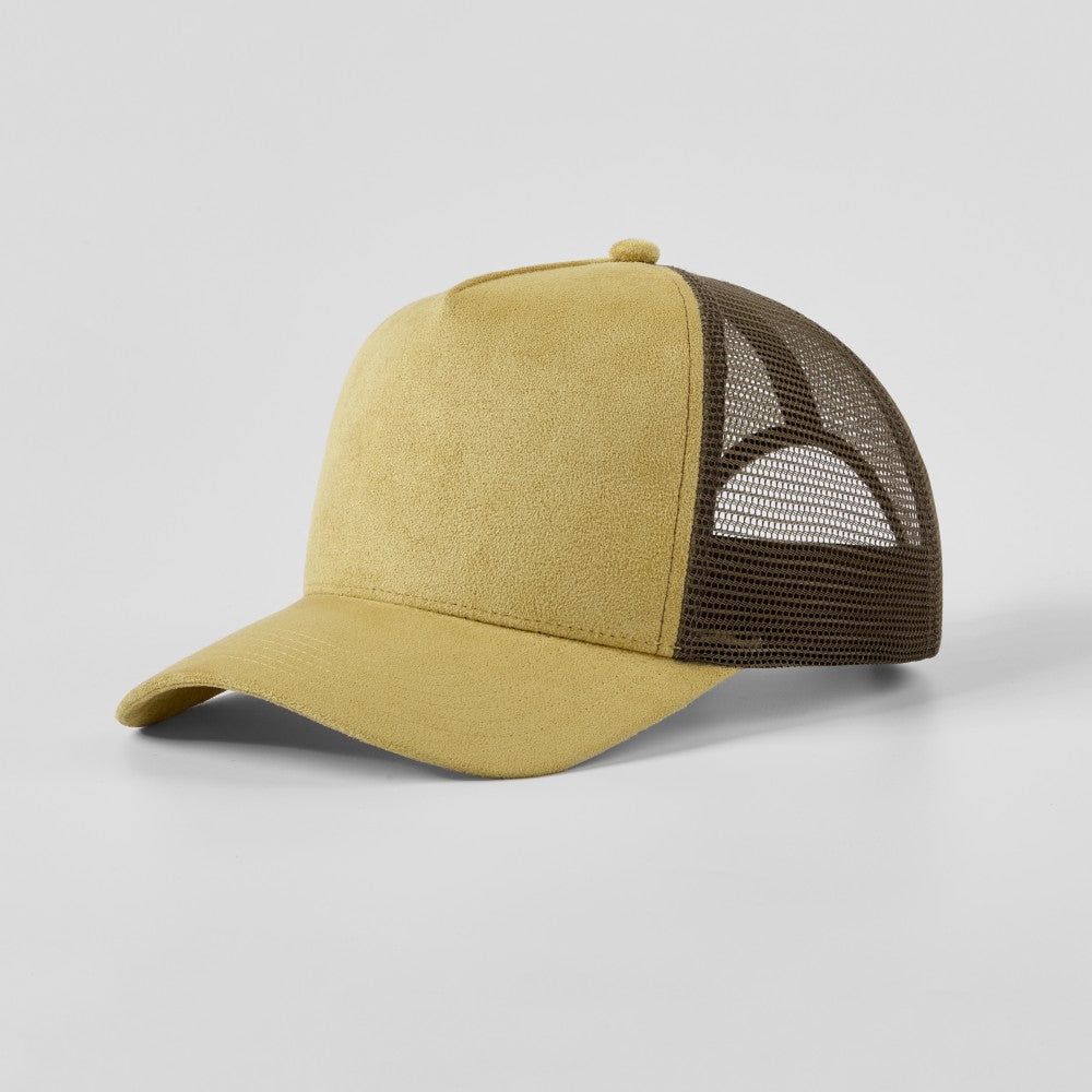 Blank 5 Panel Suede Trucker Hats Wholesale - 6710     Foremost Hat-Wholesale & Custom Hats