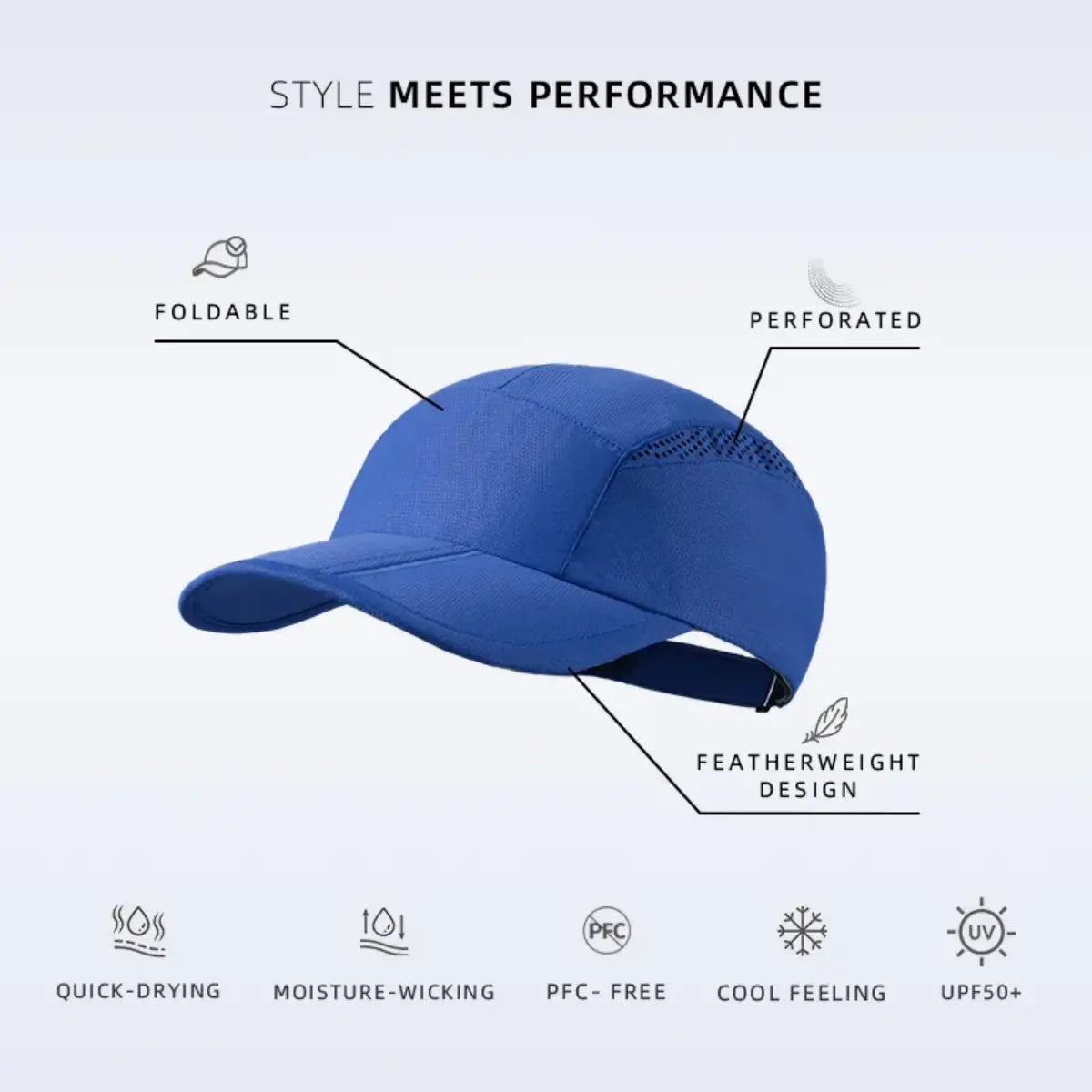 Blank Foldable Quick Dry Light Weight Running Cap Wholesale - 5067     Foremost Hat-Wholesale & Custom Hats
