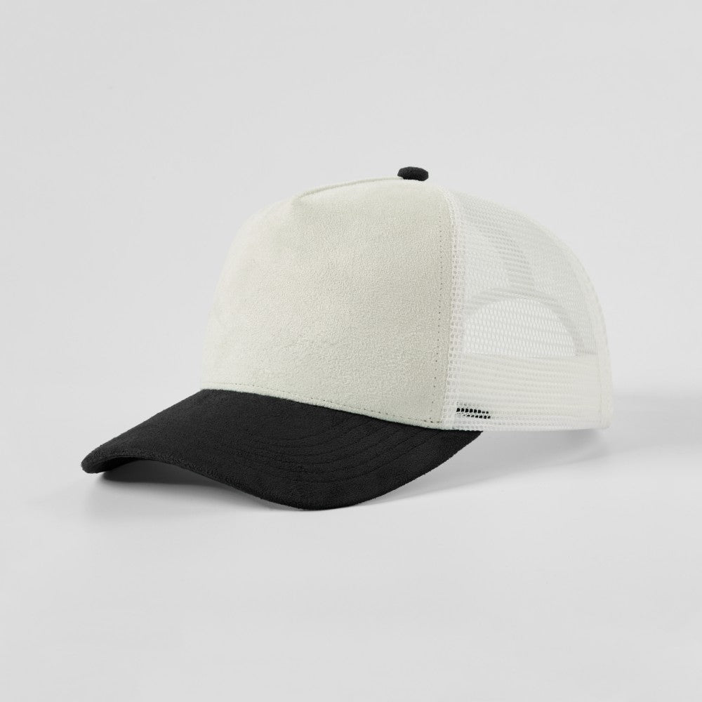 Blank 5 Panel Suede Trucker Hats Wholesale - 6710     Foremost Hat-Wholesale & Custom Hats
