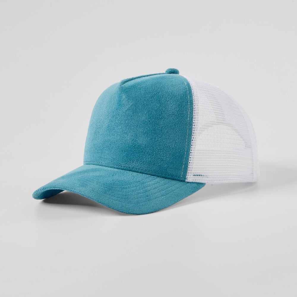 Blank 5 Panel Suede Trucker Hats Wholesale - 6710     Foremost Hat-Wholesale & Custom Hats