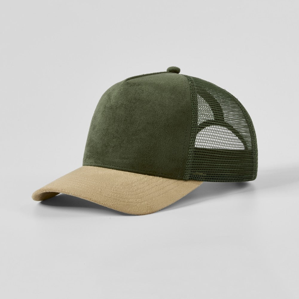 Blank 5 Panel Suede Trucker Hats Wholesale - 6710     Foremost Hat-Wholesale & Custom Hats